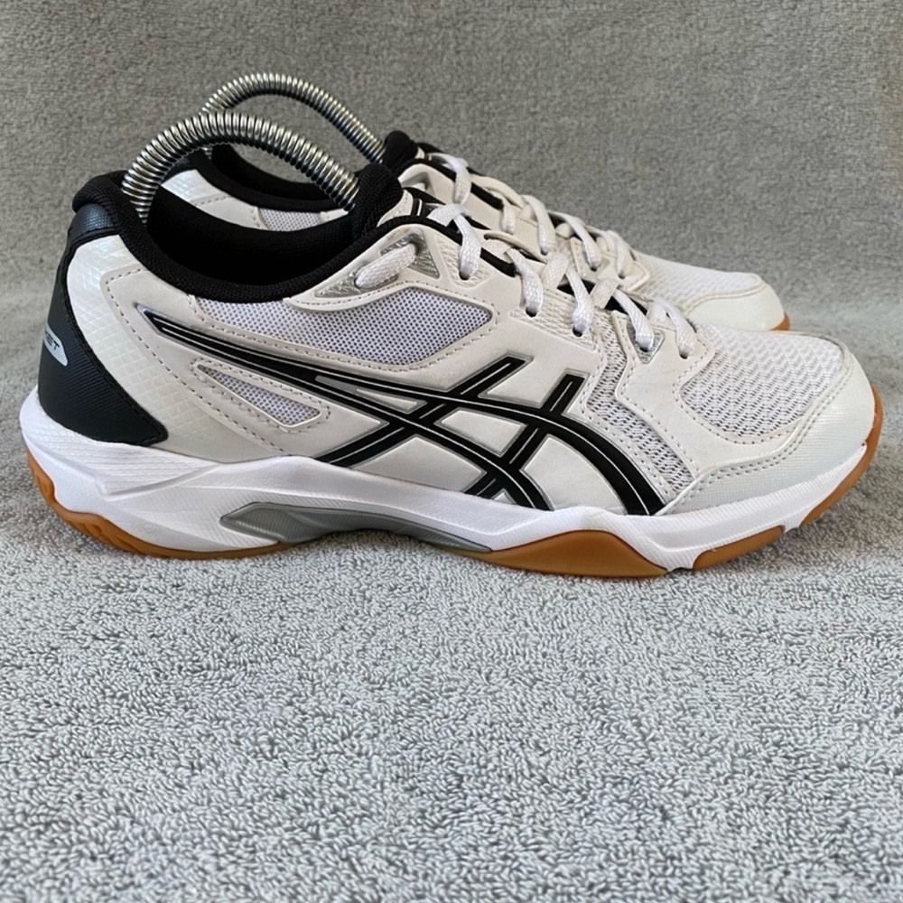 Asics Gel Rocket 10 Volleyball Shoes Athletic Sneakers 1072A056 White Womens 8.5